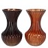 TAYLOR BROWN VASE CONE NECK ASS 9X16CM