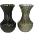 TAYLOR GREEN VASE CONE NECK ASS 10X18CM