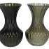 TAYLOR GREEN VASE CONE NECK ASS 13X21CM