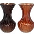 TAYLOR BROWN VASE CONE NECK ASS 13X21CM