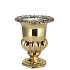 TAYLOR GOLD VASE ON FOOT 12X15CM