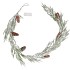 SILK GARLAND GREEN PINECONE SNOW LED LIGHT 150CM