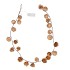 SILK GARLAND GOLD PINECONE LED LIGHT 150CM