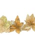 SILK POINSETTIA GOLD ASS 27CM