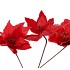 SILK POINSETTIA RED ASS 27CM