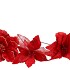 SILK POINSETTIA RED ASS 27CM