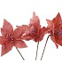 SILK POINSETTIA PINK ASS 24CM