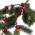 SILK PINE X-MAS BALL RED 81X33X13CM