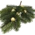 SILK PINE X-MAS BALL GOLD 64X23X6CM