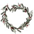 SILK GARLAND PINE X-MAS BALL RED 183X20X5CM