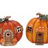 WONDERLAND ORANGE PUMPKIN HOUSE ASS 17X13X17CM