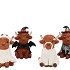 WONDERLAND MULTI COLOR HALLOWEEN YAK ASS 11X9X14CM
