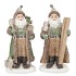 LESLY X-MAS GREEN SANTA CLAUS SKI ASS 16X13X33CM