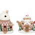 CANDY X-MAS BROWN HOUSE W LIGHT ASS 21X13X17CM