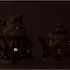 CANDY X-MAS BROWN HOUSE W LIGHT ASS 21X13X17CM