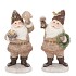 LESLY X-MAS GREEN SANTA CLAUS ASS 13X12X27CM