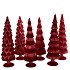 TWINKLE RED GLASS TREE VELVET ASS 9X25CM