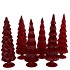 TWINKLE RED GLASS TREE VELVET ASS 9X25CM