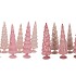 TWINKLE PINK GLASS TREE VELVET ASS 10X30CM