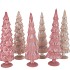 TWINKLE PINK GLASS TREE VELVET ASS 10X30CM