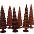 TWINKLE BROWN GLASS TREE VELVET ASS 10X30CM