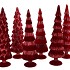 TWINKLE RED GLASS TREE VELVET ASS 10X35CM