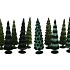 TWINKLE GREEN GLASS TREE VELVET ASS 10X35CM