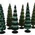 TWINKLE GREEN GLASS TREE VELVET ASS 10X35CM