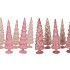 TWINKLE PINK GLASS TREE VELVET ASS 10X35CM