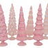 TWINKLE PINK GLASS TREE VELVET ASS 10X35CM