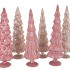 TWINKLE PINK GLASS TREE VELVET ASS 10X35CM