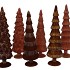 TWINKLE BROWN GLASS TREE VELVET ASS 10X35CM