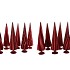 TWINKLE RED GLASS TREE SWIRL VELVET ASS 9X30CM