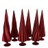 TWINKLE RED GLASS TREE SWIRL VELVET ASS 9X30CM