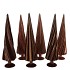TWINKLE BROWN GLASS TREE SWIRL VELVET ASS 9X30CM