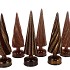 TWINKLE BROWN TREE SWIRL ROTATING LED ASS 9X33CM
