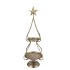 KAYA GOLD TRAY SHELF METAL 20X20X63CM