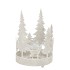 KAYA WHITE CANDLE HOLDER X-MAS METAL 19X27CM