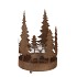 KAYA BRONZE CANDLE HOLDER X-MAS METAL 19X27CM
