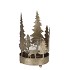 KAYA GOLD CANDLE HOLDER X-MAS METAL 13X22CM