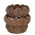 KAYA BRONZE CANDLE HOLDER METAL 27X27CM