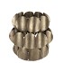 KAYA GOLD CANDLE HOLDER METAL 23X23CM