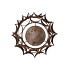 KAYA BRONZE CANDLE HOLDER METAL 23X23CM