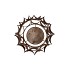 KAYA BRONZE CANDLE HOLDER METAL 17X17CM