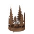 KAYA BRONZE CANDLE HOLDER X-MAS METAL 16X27CM