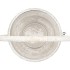 KAYA WHITE CANDLE HOLDER GLASS METAL 18X16X42CM