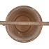 KAYA BRONZE CANDLE HOLDER GLASS METAL 18X16X42CM