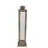 KAYA GOLD LANTERN METAL 17X17X55CM