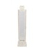 KAYA WHITE LANTERN METAL 17X17X55CM