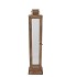 KAYA BRONZE LANTERN METAL 17X17X55CM